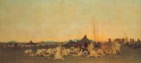 Guillaumet, Gustave - Evening Prayer in the Sahara